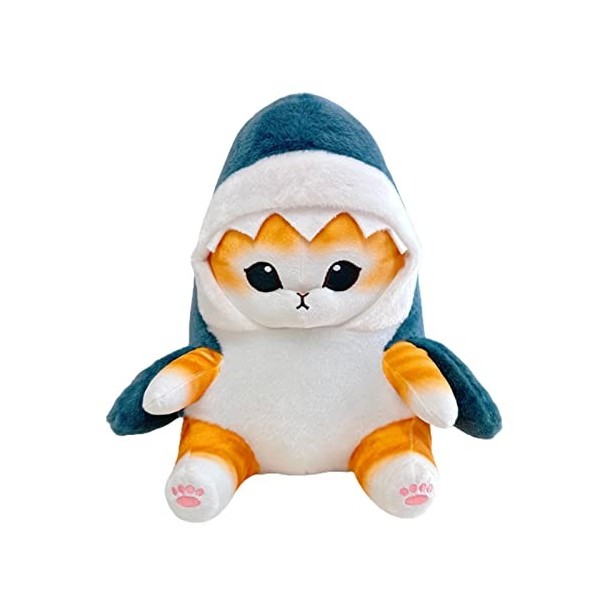 Peluche De Chat De Requin De Chat De Crevettes Tempura, Poupée En Peluche De Chat De Requin De Dessin Animé Super Doux, Pende