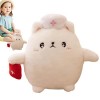 Fulenyi Peluche Chat en Peluche,Infirmière Death Wizard Cat Design Peluche en Peluche - Chat Confortables, poupées en Forme d