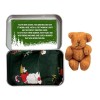 Teddys de Noël dans une boîte de poche | Boîte à jouets personnalisée Little Pocket Bear | Poupée anti-inquiétudes pour anti-