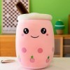 EHOTER Kawaii Boba Peluche Oreiller Boba Peluche Doux Réaliste 35 CM Bulle Perle Thé au Lait Étreignant Oreiller Bande Dessin