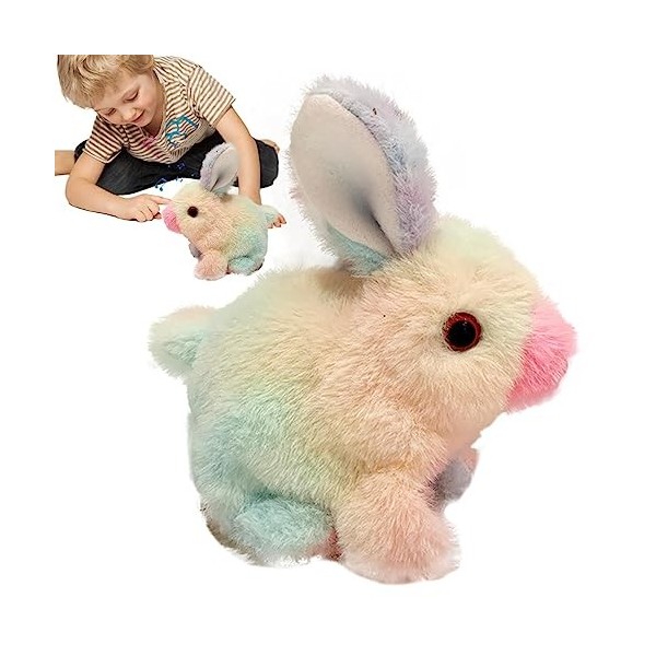HANWEN Animal en Peluche Lapin Qui Marche | Jouet Parlant en Peluche | Jouet animé Lapin électrique, Jouets musicaux interact