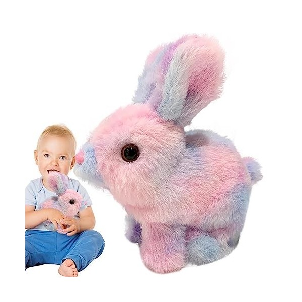 HANWEN Animal en Peluche Lapin Qui Marche | Jouet Parlant en Peluche |  Jouet animé Lapin électrique, Jouets musicaux interact