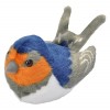 Wild Republic - 19483 - Oiseau en Peluche avec Ramage Original - Mésange bleue