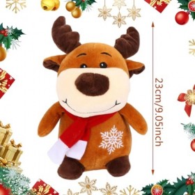 Babioms Peluche Santa Clause Poupée Noël, Peluche Bonhomme de Neige, Wapiti en Peluche, Peluche en Peluche Santa, Cadeaux Dan