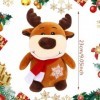 Babioms Peluche Santa Clause Poupée Noël, Peluche Bonhomme de Neige, Wapiti en Peluche, Peluche en Peluche Santa, Cadeaux Dan