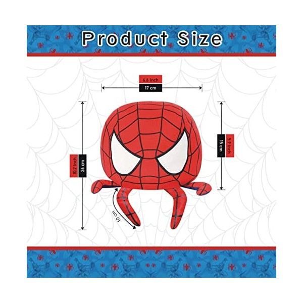 FASTEXX Jouets en peluche Spiderman réversibles en forme de pieuvre pour garçons pour tous les âges Marvel Gifts Super Hero S