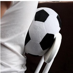 Football en Peluche Jouet en Peluche Football Jouet Simulation Football Sport Jouet Cadeau pour Enfants garçon Fille 17cm