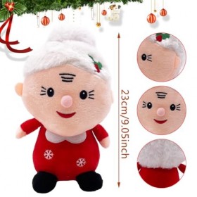 Babioms Peluche Santa Clause Poupée Noël, Peluche Bonhomme de Neige, Wapiti en Peluche, Peluche en Peluche Santa, Cadeaux Dan