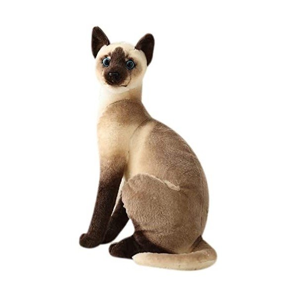 elemhome Jouets en peluche en forme de tigre, animaux en peluche, animaux en peluche, réalistes, petits chats mignons en pelu