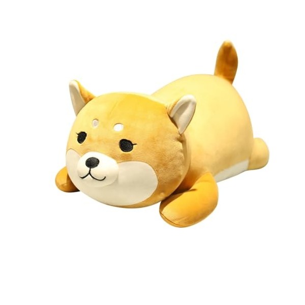 JAWSEU Peluche Husky Animaux en Peluche Doux Oreiller de Couchage Peluche Chien Mignon Shiba Inu Étreindre Oreiller Peluche A