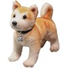 NGUMMS Corgi Plush Oreiller Shiba Inu Étreindre Oreiller Peluche Doux Peluche Shiba Inu Endormi Confort Coussin Jouet Moelleu