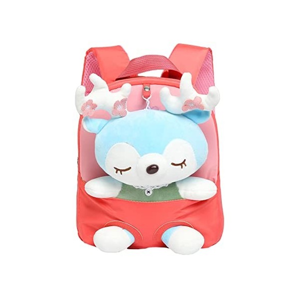 Bavokon Sac à dos en peluche,Sac à dos en peluche pour animaux en peluche Little Doll - Sac à bandoulière préscolaire voyage 