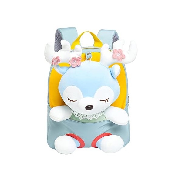 Bavokon Sac à dos en peluche,Sac à dos en peluche pour animaux en peluche Little Doll - Sac à bandoulière préscolaire voyage 