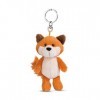 NICI Renard Fridalie 10 cm Orange-Pendentif Animal câlin Durable lanière, Anneau Porte-clés, 49140