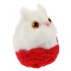 Vaguelly Ornements De Chat Animal en Peluche Chaton Endormi en Pantoufle Animaux en Peluche De Chat Jouets De Couchage Réalis