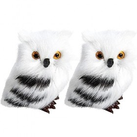 Stakee 2pcs Mini Hibou Peluche Jouet Mini Simulation De Jouet en Peluche Jouets Animaux Mignons en Peluche Jouets Animaux Fêt