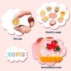 100 Pièces Jouets de Miniatures Alimentaires Boissons Mini Aliments en Résine Mélangée pour Cuisine de Poupée Jeu de Simulati