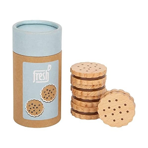 Small Foot Biscuits Sandwich Fresh en Bois, Accessoires pour la Cuisine denfants, à partir de 3 Ans, 12352 Jouets, Multicolo