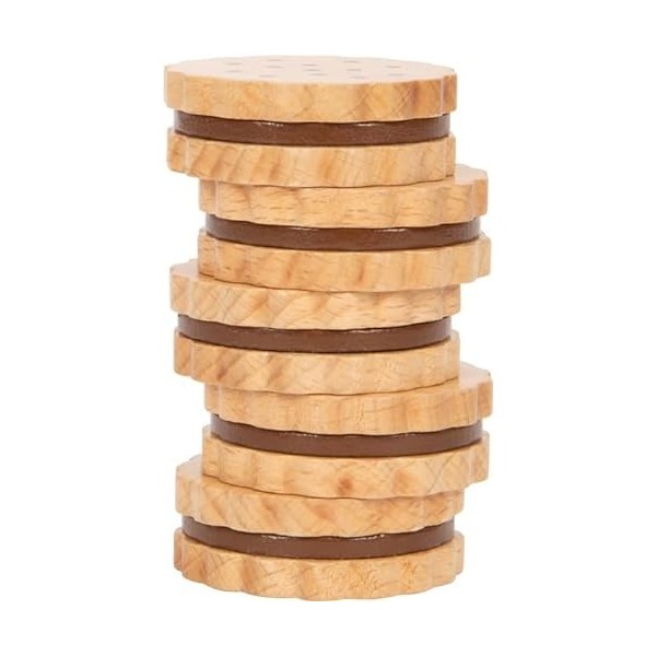 Small Foot Biscuits Sandwich Fresh en Bois, Accessoires pour la Cuisine denfants, à partir de 3 Ans, 12352 Jouets, Multicolo