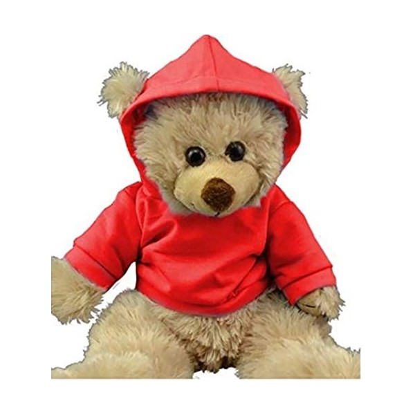 Stuffems Toy Shop Rouge à Capuche T-Ours en Peluche Vêtements Convient Plus 14 « -18 » Build-a-Bear et Faire Vos Propres Anim