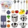 EFO SHM Accessoire Cuisine Enfant, Chef Jeu de rôle avec, Cuisson pour Enfants Accessoires de Cuisine et Costume Habiller, En