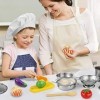 EFO SHM Accessoire Cuisine Enfant, Chef Jeu de rôle avec, Cuisson pour Enfants Accessoires de Cuisine et Costume Habiller, En