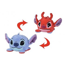 Disney - Lilo & Stitch, Stitch & Leroy, réversible, 8cm, Peluche, à partir de 0 Mois