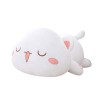 Uposao 35cm Chat en Peluche Kawaii couché Chat Animal Peluche Coussin Jouet Cadeau pour Enfants Filles garçons Coussin de Mou