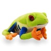 MAOWO Planet Mini grenouille réaliste en peluche, animaux réalistes, animaux de simulation, super doux