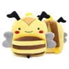 Sac à Dos Enfant, Forme Abeille Mignonne en Peluche Mini-Sac à Dos pour Maternelle Garderie PréScolaire Filles Garçons 2 à 4 