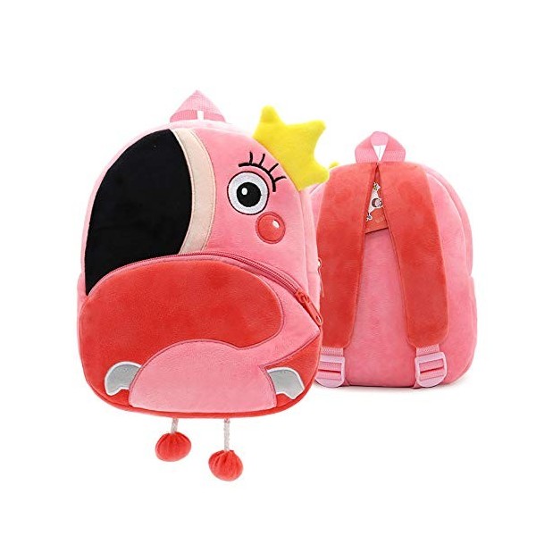 Sac à Dos Enfant, Forme Abeille Mignonne en Peluche Mini-Sac à Dos pour Maternelle Garderie PréScolaire Filles Garçons 2 à 4 