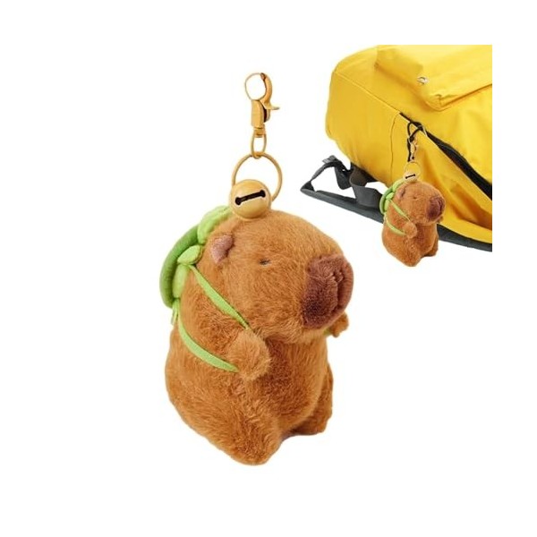 Porte-clés en peluche Capybara | 1/3 Pcs Capybara Peluches Poupée | Porte-clés mignon en peluche Capybara en peluche | Figuri