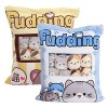 Moonyan collation en Peluche Pudding en Peluche Chat Doux avec poupées Minou Amovibles, Creative Jouet Cadeaux pour Ados Fill