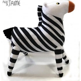 Cefa Toys 00207 Peluche solidaire Blanc Noir
