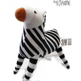 Cefa Toys 00207 Peluche solidaire Blanc Noir