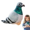 ZAGARO Peluches de Pigeon, 20 cm Simulation Pigeon en Peluche Douce en Peluche Pigeon en Peluche colombes Blanches Oiseaux Pe