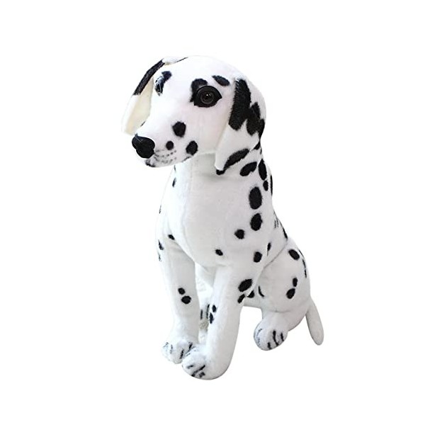 30cm Dalmatien en Peluche Debout Chien en Peluche Blanc Noir Dalmatien Lévrier Rottweiler en Peluche Poupée Animal en Peluche