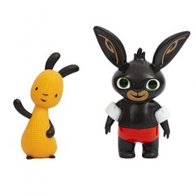Giochi Preziosi Bing - Paire de Mini Personnages Bing avec accoudoirs et Costume et Flop saluant pour Les Mains des Tout-Peti
