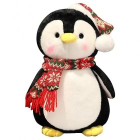 Jouets de pingouin à câliner, pingouin en peluche de Noël créatif, jouet en peluche de pingouin de Noël de 25 c , câlins en p