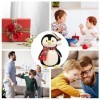 Jouets de pingouin à câliner, pingouin en peluche de Noël créatif, jouet en peluche de pingouin de Noël de 25 c , câlins en p