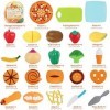JoyGrow 31 pièces Jeu Dimitation Jouet à Couper de Aliments Plastique Fruit Légume Jeu Éducatif Tôt Développement Intellectu