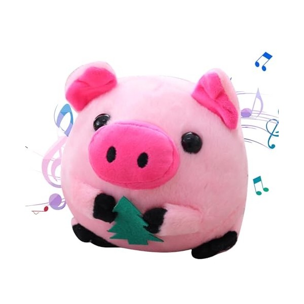 Jouet en peluche en forme danimal parlant – Jouet en peluche douce et chantante en forme de cochon parlant en peluche pour p