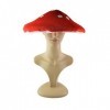 TOYANDONA Chapeau champignon rouge et blanc en peluche tachetée chapeau de crapaud chapeau cosplay casquette pour enfants adu