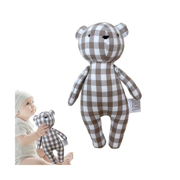 mingchengheng Poupées ours en peluche – Ours mignon et confortable lavable | Produits de décoration de fête dintérieur pour 