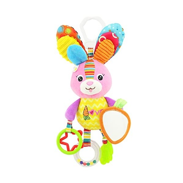 Hochet Jouets Pour Bébés 0-6 Mois Bébé Bébé Jouets Sensoriels Bébé Suspendu Hochet Jouets En Peluche Animal En Peluche Cloche