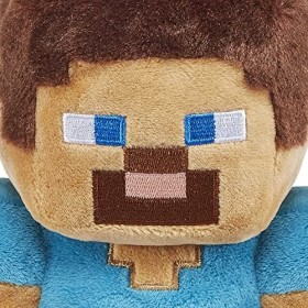 Minecraft Assortiment de jouets avec Peluche à l’effigie des personnages 20 cm inspirés du jeu vidéo, à collectionner, Joue