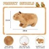 LIVESTN 20cm Poupée en Peluche Capybara,Mignons poupées en Peluche Capybara,Jouet en Peluche Capybara Réaliste,Mini Joli Capy