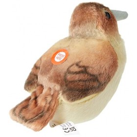Wild Republic - 19503 - Oiseau en Peluche avec Ramage Original - Rossignol Philomèle
