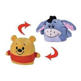 Disney - Winnie lourson, Winnie & Bourriquet, réversible, 8cm, Peluche, à partir de 0 Mois