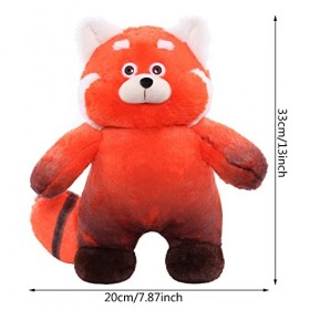 Nesloonp Peluche Jouet Peluche Panda Rouge Mei, très Doux Remplissage Coton Plush Toy Peluche Jouet pour Enfant pour Enfants 
